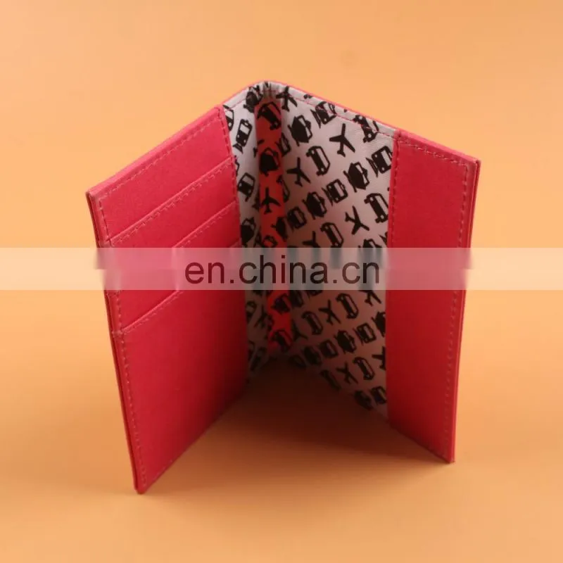 Hot sale custom pink passport holder