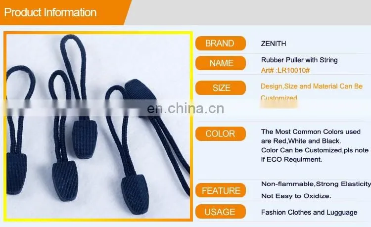Custom Strong Zipper Puller for Bag LR10010