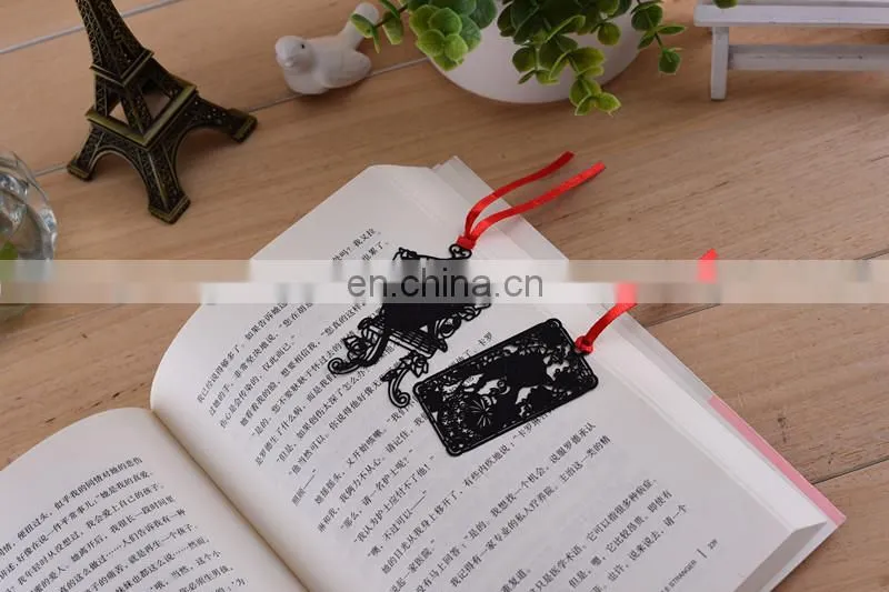 china supplier wedding souvenier cute cat metal bookmark for books custom lovely inspirational bookmark