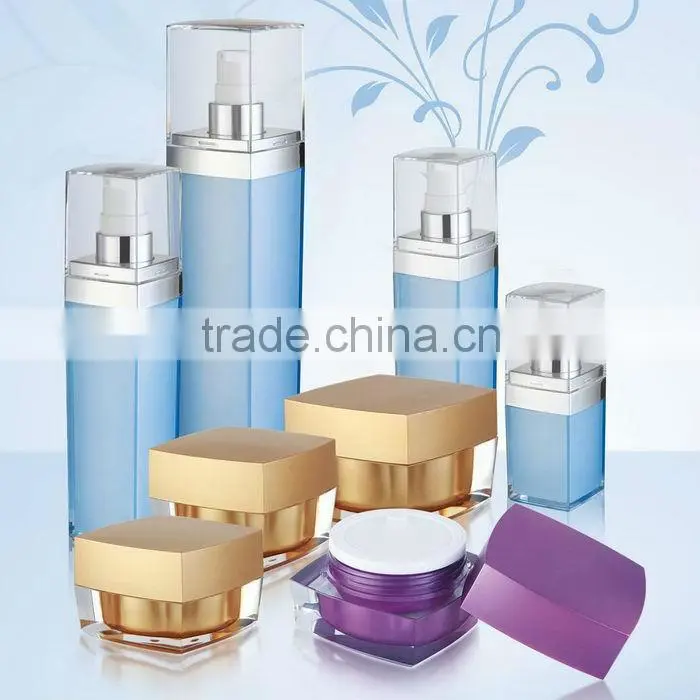 Square shape Acrylic Lotion Pump Bottle