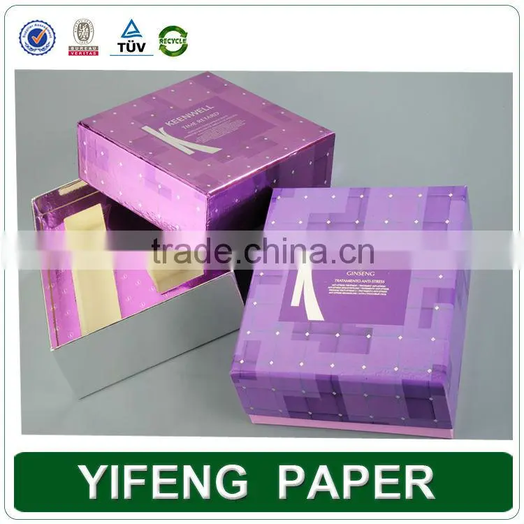 High quality paper cosmetic shoe box packaging
