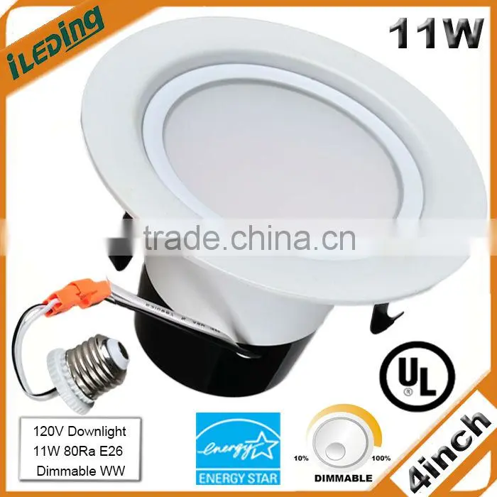 11W UL Dimmable 4 inch LED Downlight