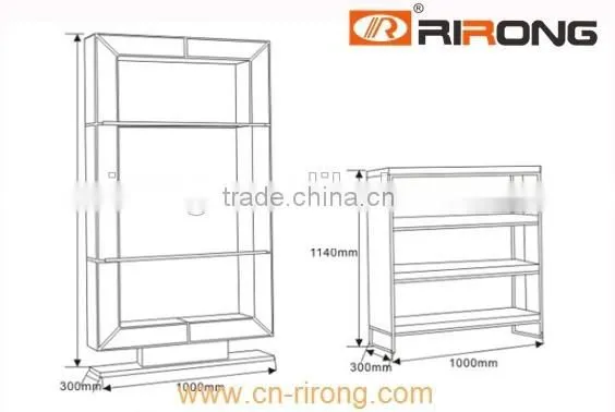 HL Series fashionable metal frame leather covered cabinet