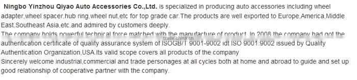 High Quality 6061 Aluminium Alloy Hub Centric Wheel Spacer/Wheel Adapter