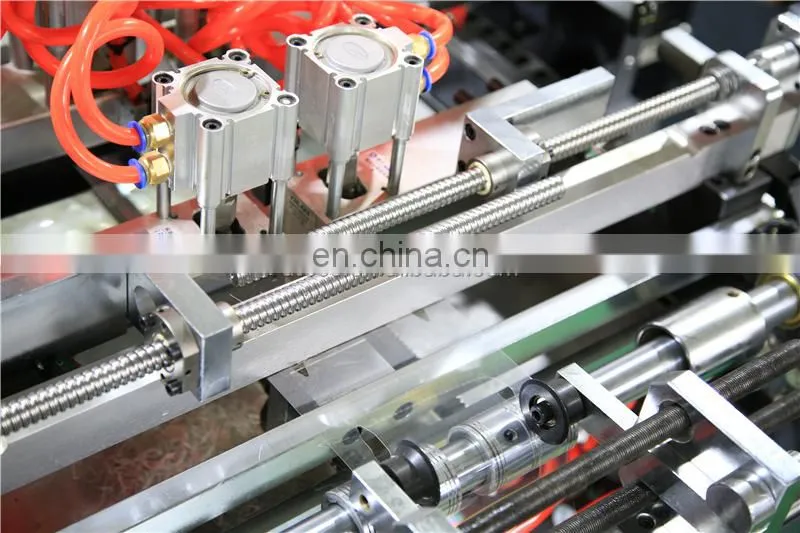 UTM800A CE approval certificate Automatic toy paper display box window patching gluing Machine with corner V cut and creasing
