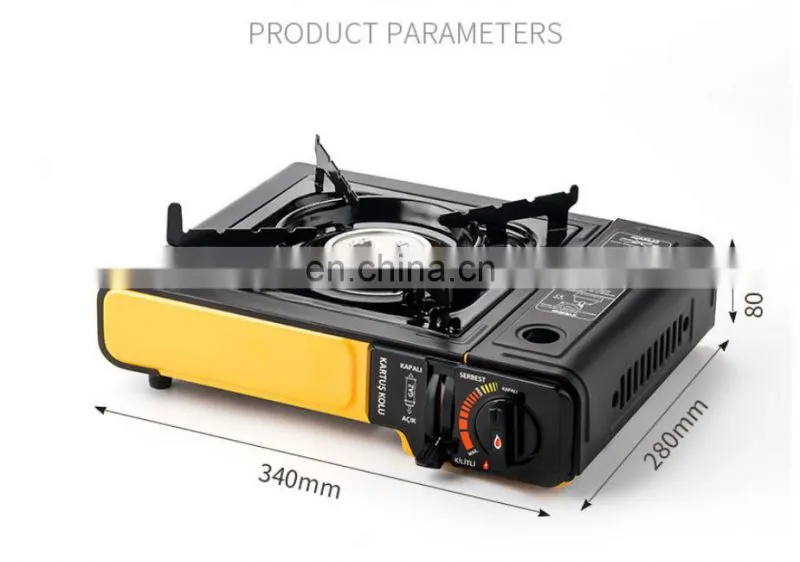 Hot selling aluminum portable camping gas stove with pan