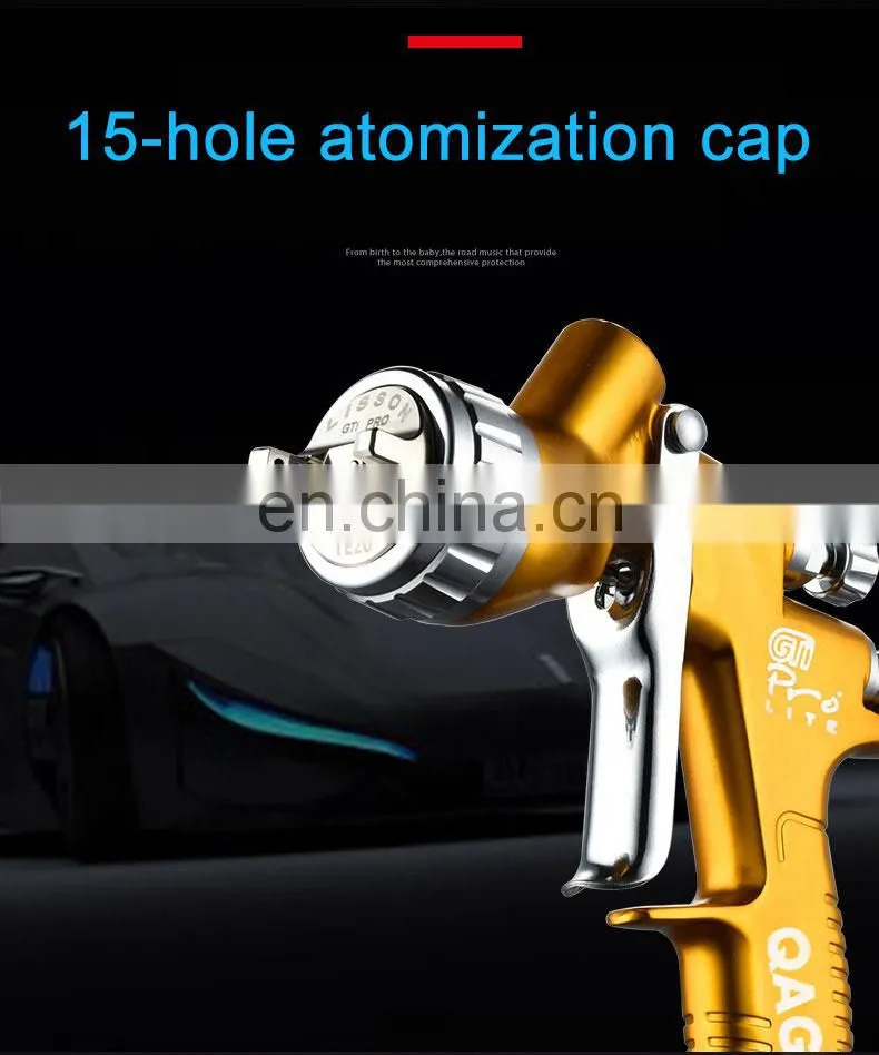 Paint Sprayer GTI Spray Gun Home Paint Sprayer with Adjustable Nozzle Sizes Easy Spraying and Cleaning for Car Paint Spray Gun
