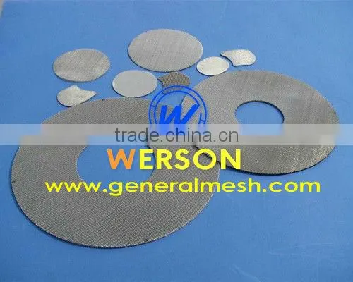 senke Stainless steel woven mesh filter disc in round ,square ,rectangular, kidney, oval shape