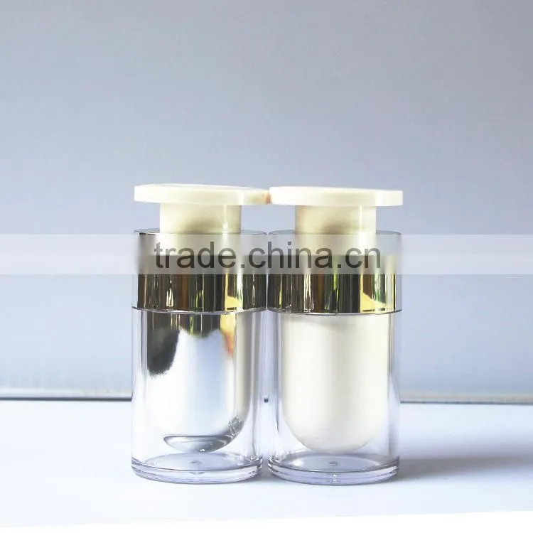 15ml Plastic Cosmetic Lotion Airless Bottle