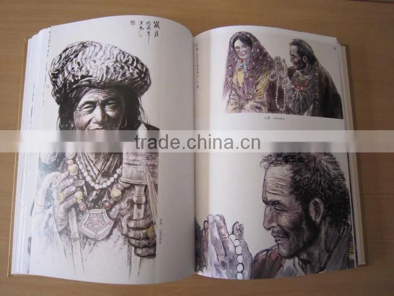 Chinese Calligraphy Printing with Thread-bound