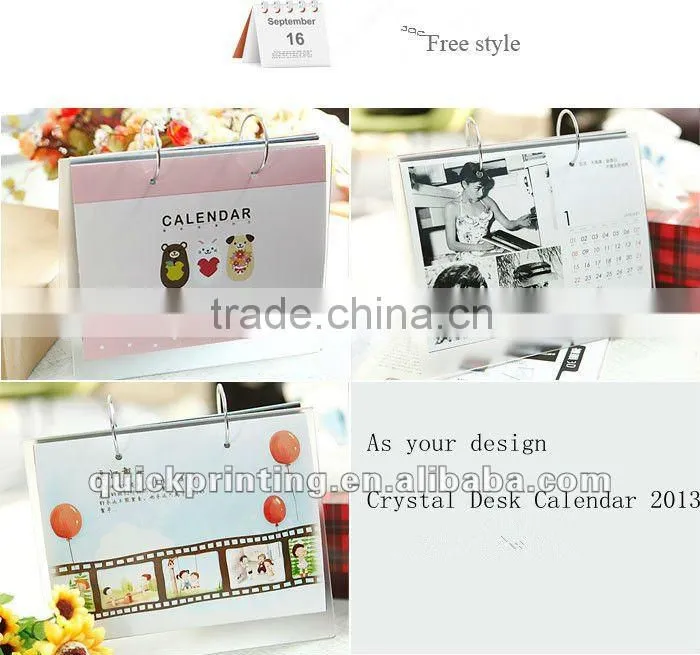 Desktop calendar printing