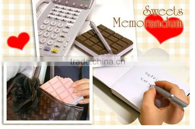 silicone chocolate school notebook