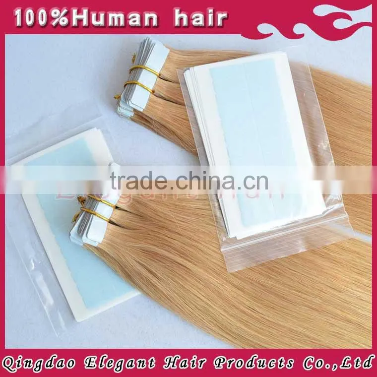 7A cheap blonde curly tape hair extensions