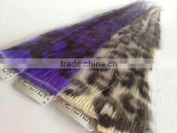 Real Remy Hair Beautiful Clip In Feather Hair Extension