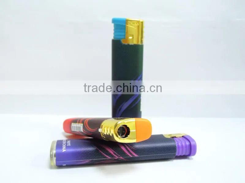 Customer's logo picture windproof cigarette lighter electric lighter with paper