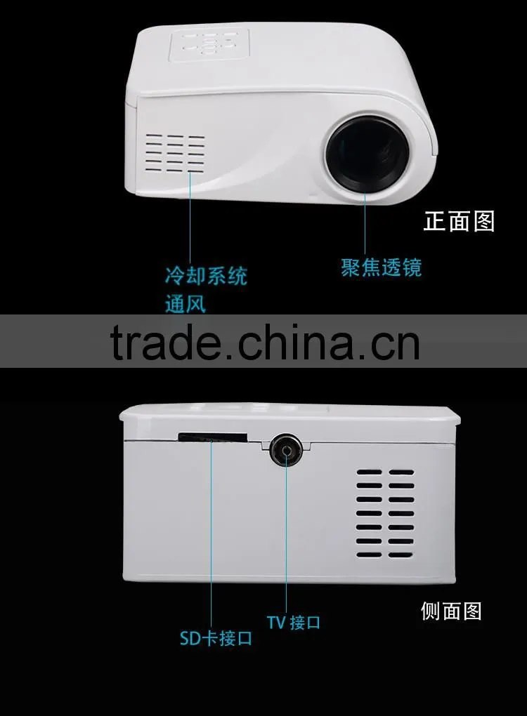 2016 New Arrival X6 Mini Size Full HD 1080P Household Projection Led Video Projector