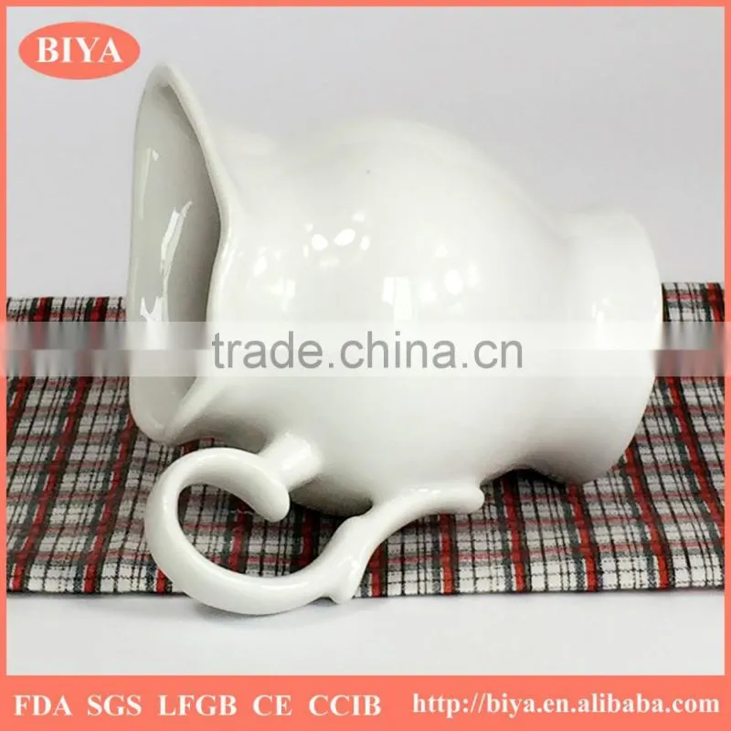 chaozhou produce factory directly porcelain small sauce pot milk jar,milk pot, juice jar and coffee jar,spice jar