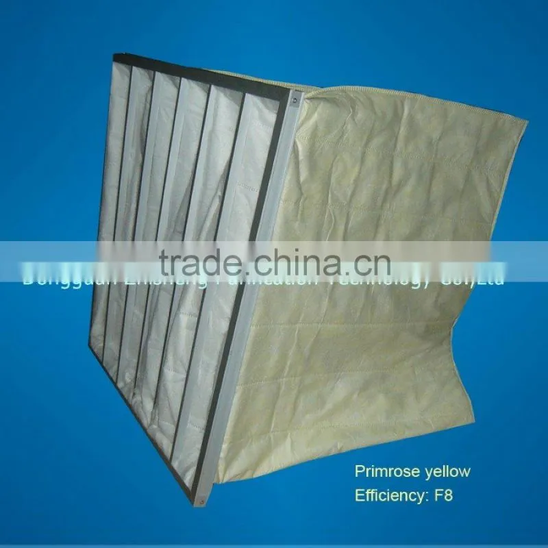 Medium efficiency bag-type air filter for clean room