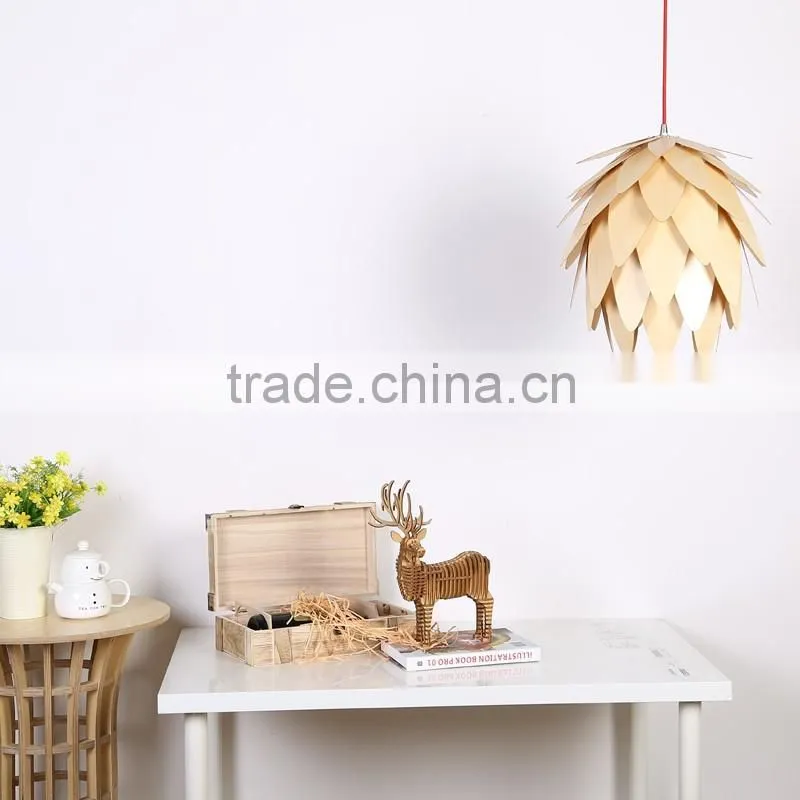 Wooden LED pendant light JK-8005B-29 China Supplier High Quality Indoor Pendant Lamp Wooden Lights