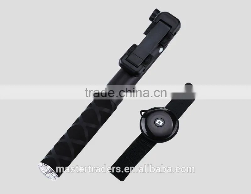 USAMS Extendable Aluminium Handheld Monopod Phone Holder Self-timer Bluetooth for IOS Android Phone 5.5 MT-2713