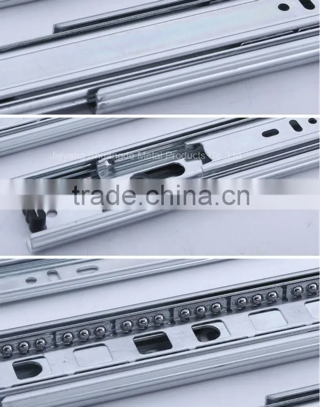 45mm 3 fold ball bearing undermount drawer slide