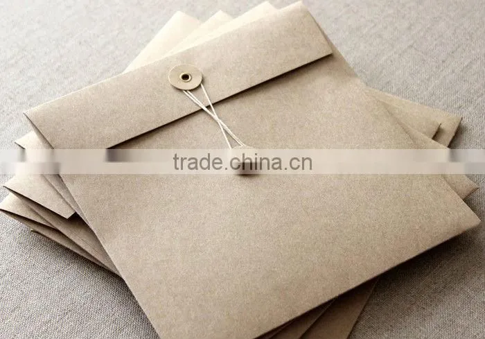 Button string envelope