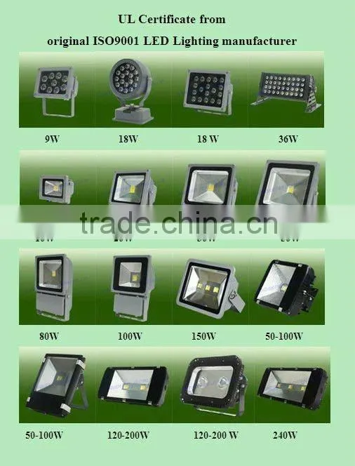100w ,120w ,150w ,180w ,200w ,240w led tunnel flood light