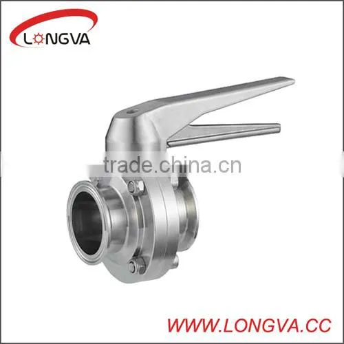 stainless steel male threaded butterfly valve