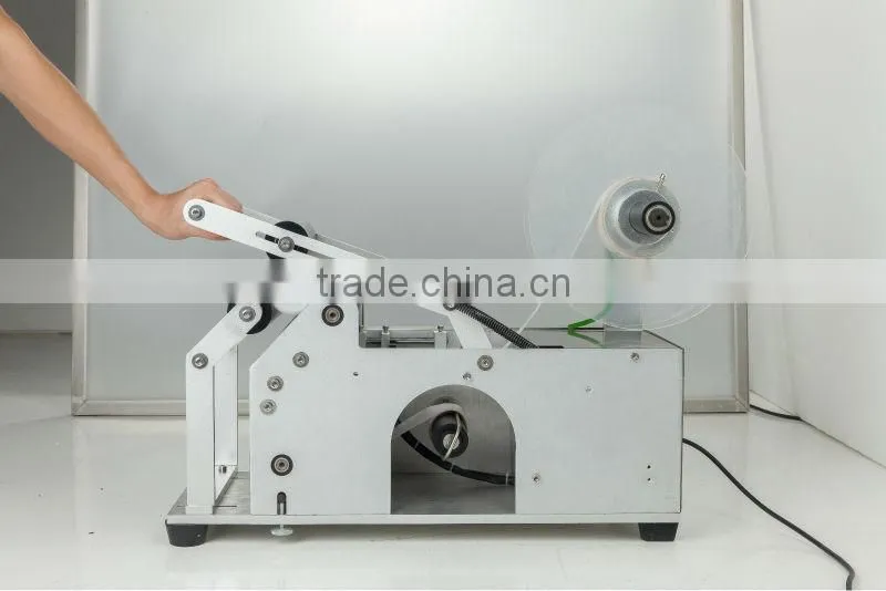 MT-50 manual bottle label sticking machine