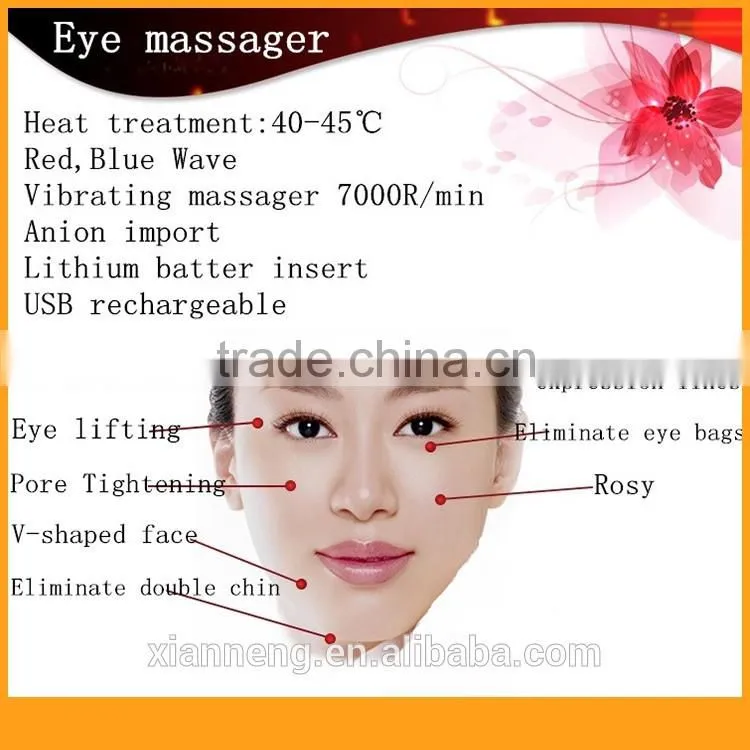 Fashionable Rechargeable Home use eye anti-wrinkle care massage Removal of Dark Circle