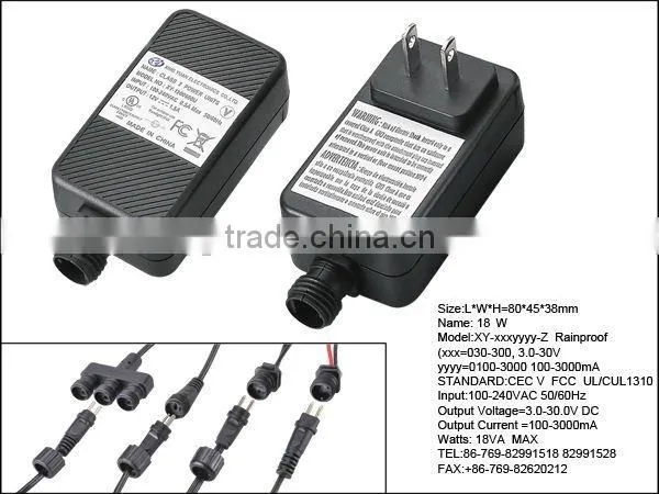 Plug in waterproof led driver