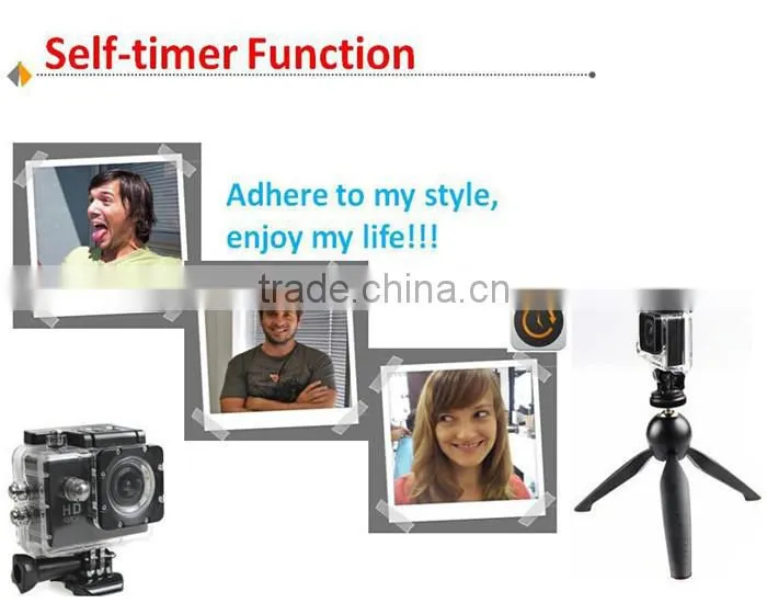 2.0 inch LCD screen 170 degree angle full HD 1080p sport wireless action camera
