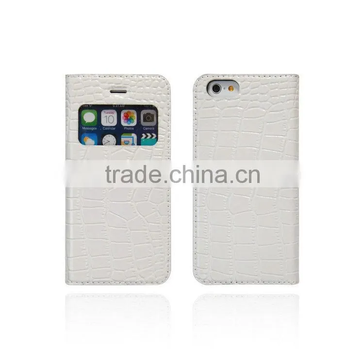 Premium PU leather case for iPhone 6 High quality mobile phone case cover