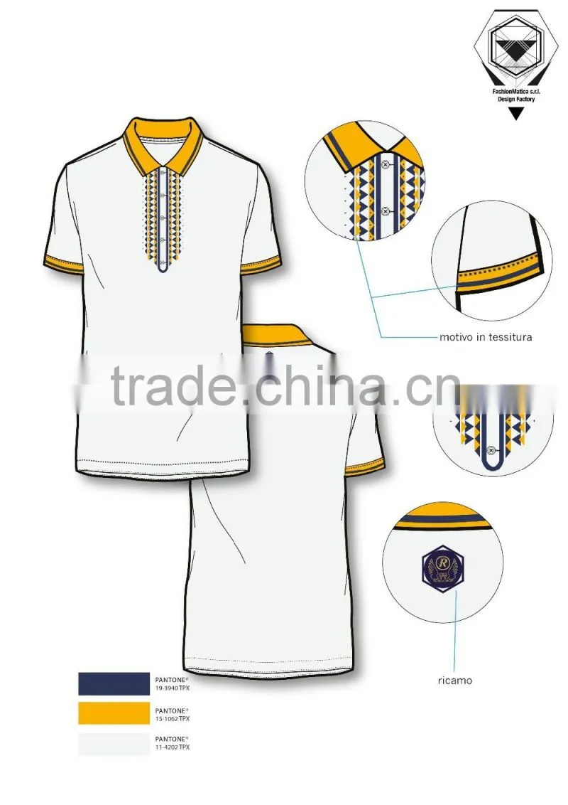 Men's classica polo shirt with button Italy design ODM service