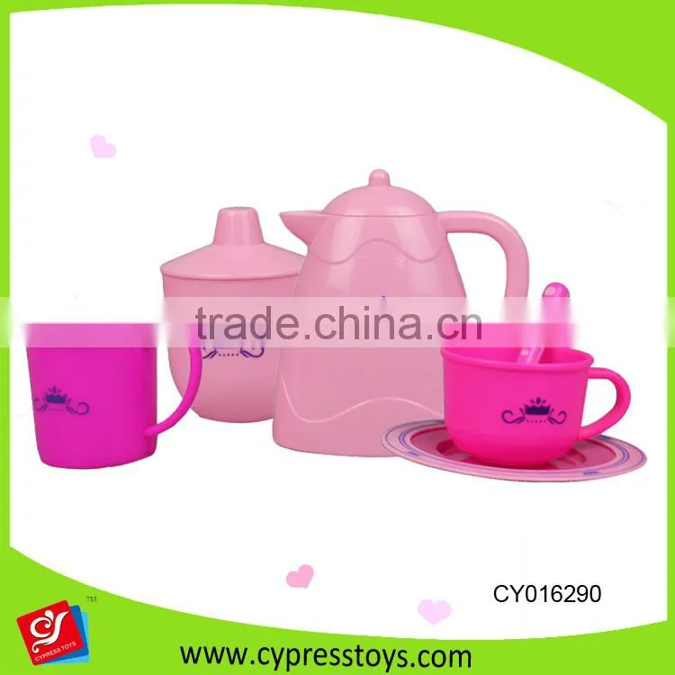 Tea time fashion girl pretend play toy tea play set for kids