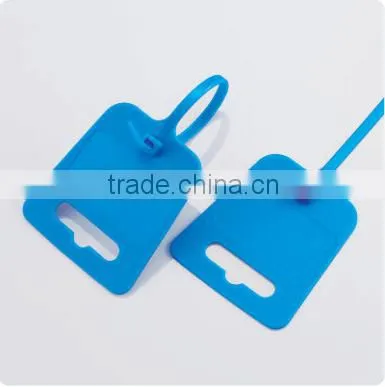 Self locking marker nylon cable ties with lable