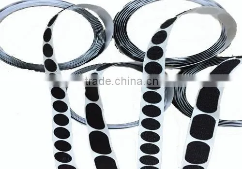 Good adhesion round dot hook and loop used as a closure on garments