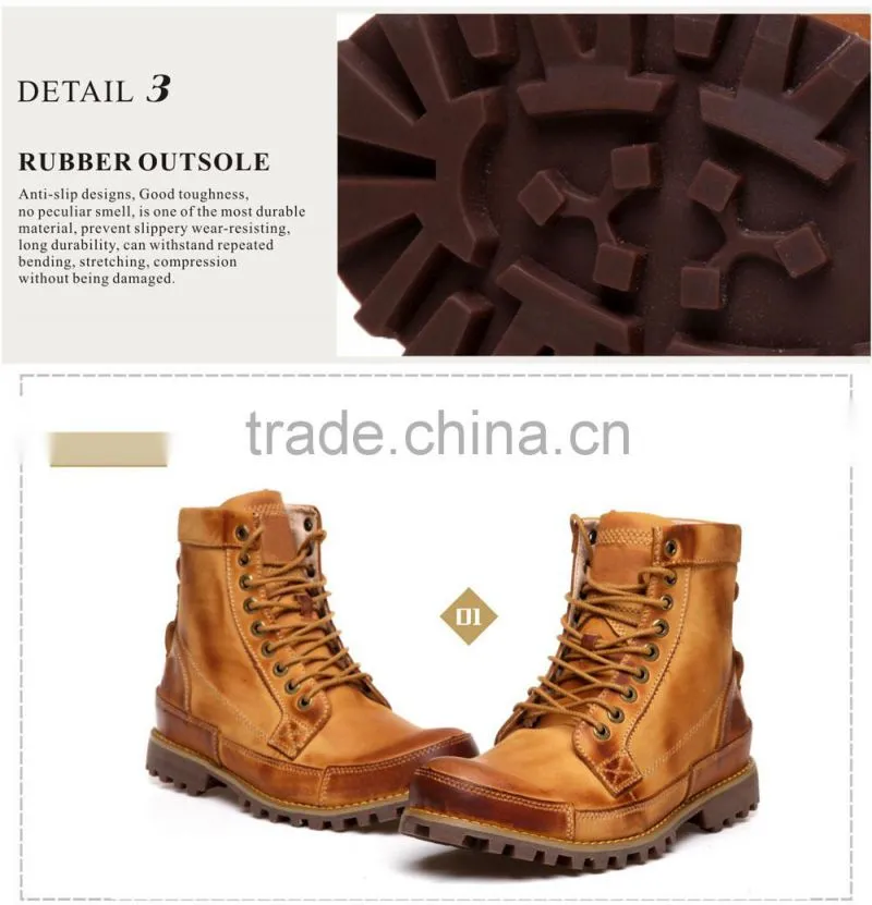 2014 fashion wholesale handmade sole leather men shoes