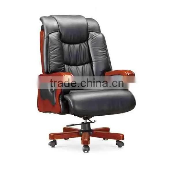 2015 Arrival leather wooden office chair