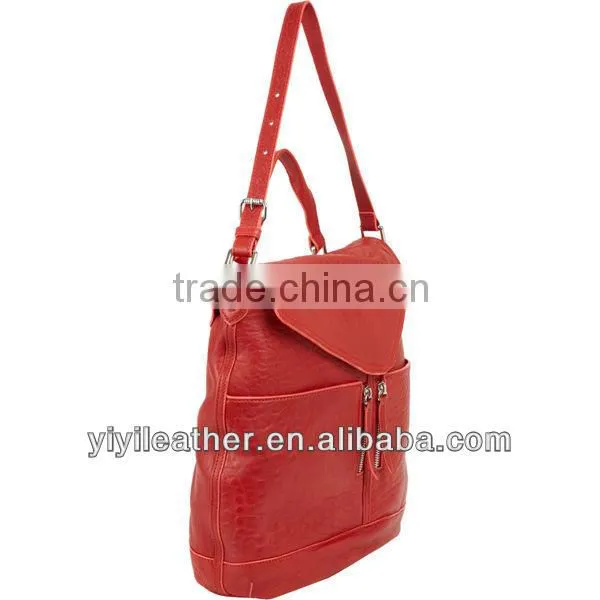 V412- fachion designer genuine leather backpack hot sale ladies bag woman