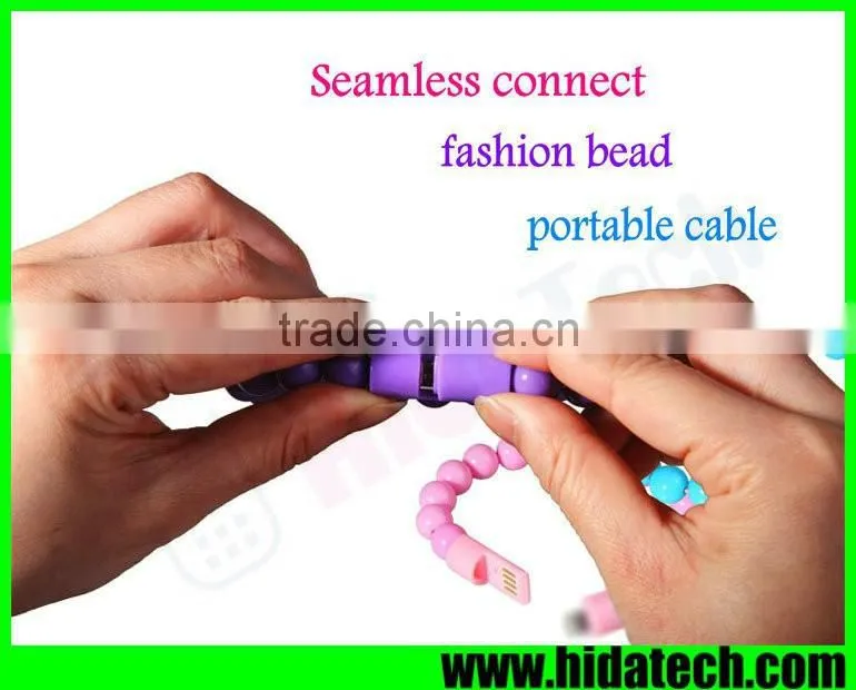 Fashion Buddha Beads USB Cable V8 Data Cable for Samsung Galaxy S6 Edge