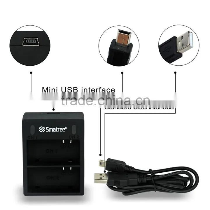 high quality for go pro hd hero 3 double channel charger