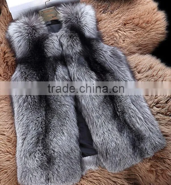 Fluffy and smooth 100% real fox fur vest