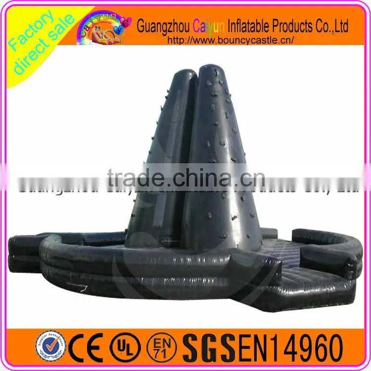 Black Inflatable Mountain Climbing For Outdoor Game