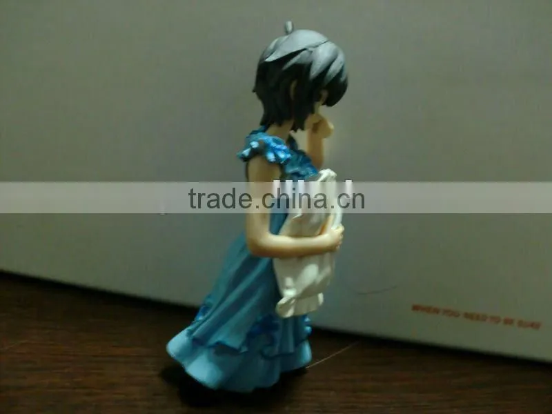 Plastic japanese girl figure toys,anime figure decoration