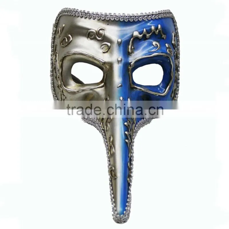 hand craft painted Masquerade venetian Long Nose Mask