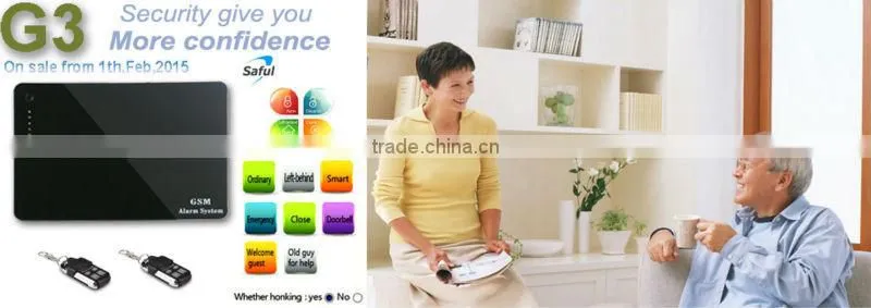 Wireless gsm smart home system and appliance control with 5 zones wireless socker
