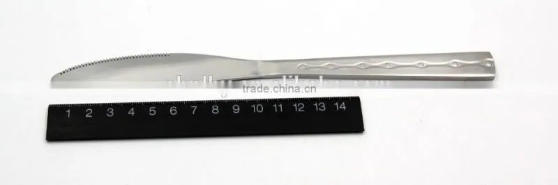 Most customers used stainless steel steak knife in hotel cutlery