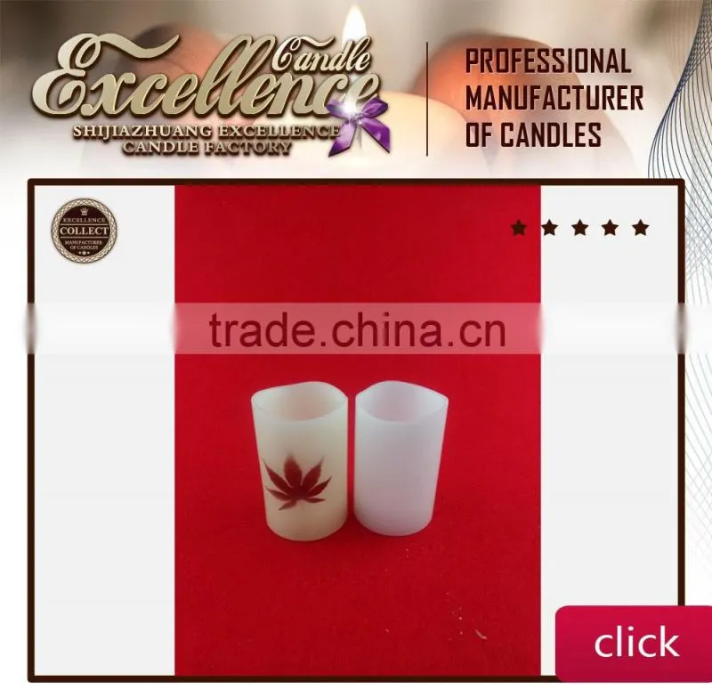 remote LED candles in round mouth flameless candles with remote