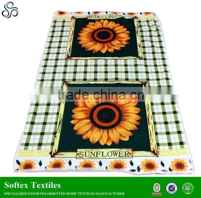 china products custom printed microfiber absorbent tea towels